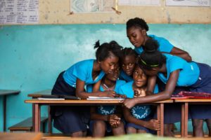 girls in classroom